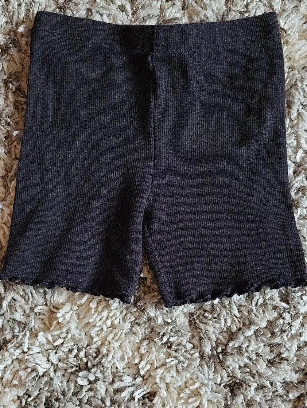 Garanimals Black Ribbed Bike Shorts