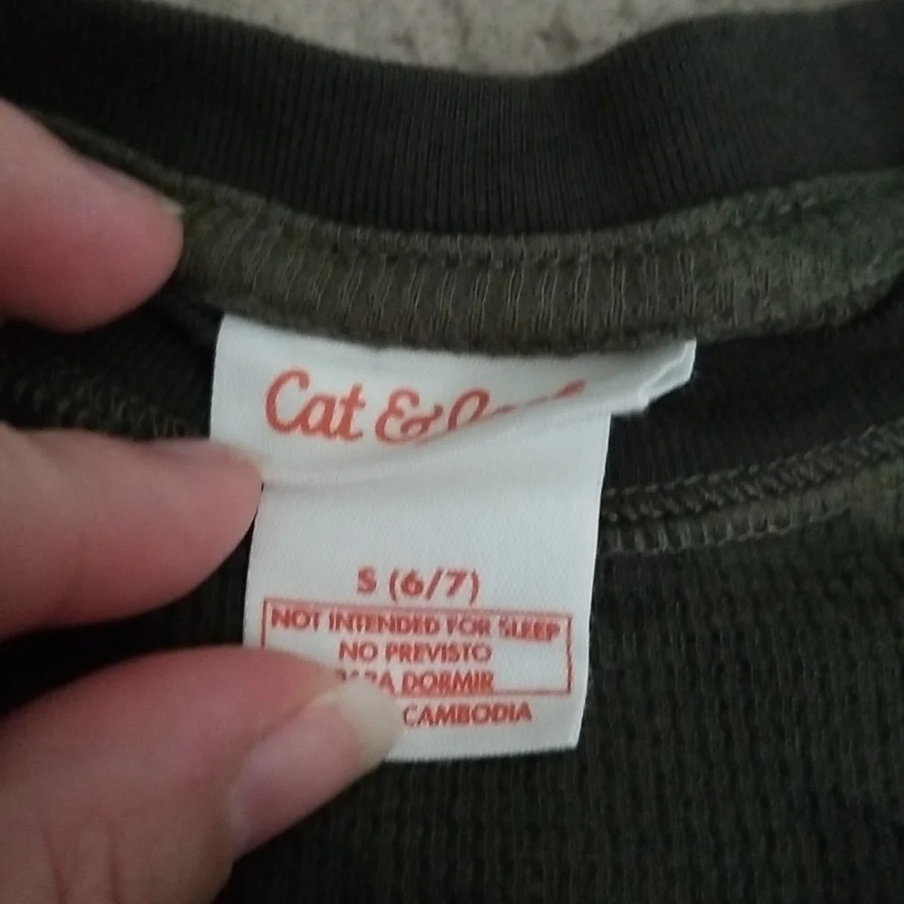 Cat & Jack Boy's Knit Camo Long Sleeve Shirt