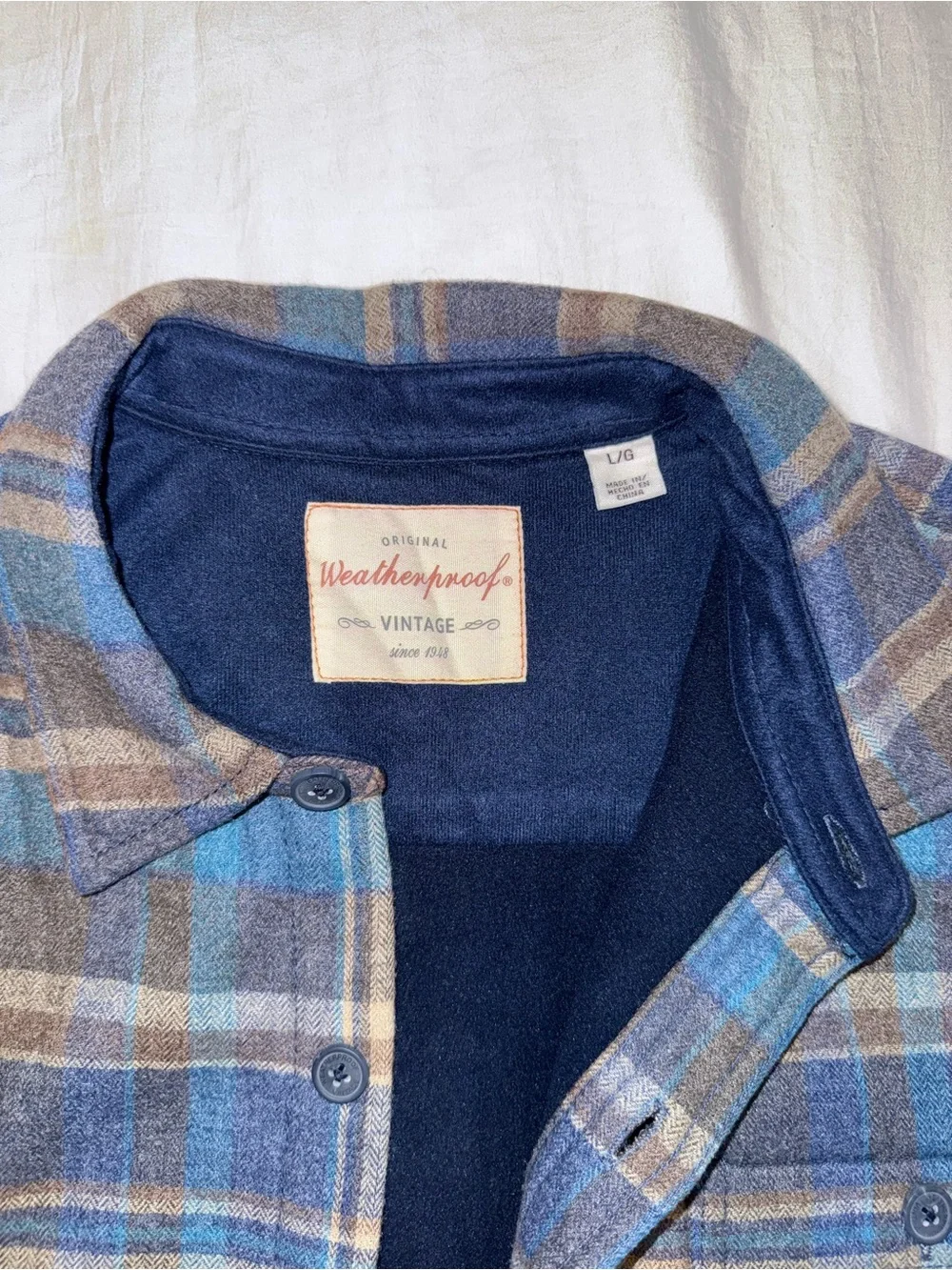 Weatherproof classic plaid