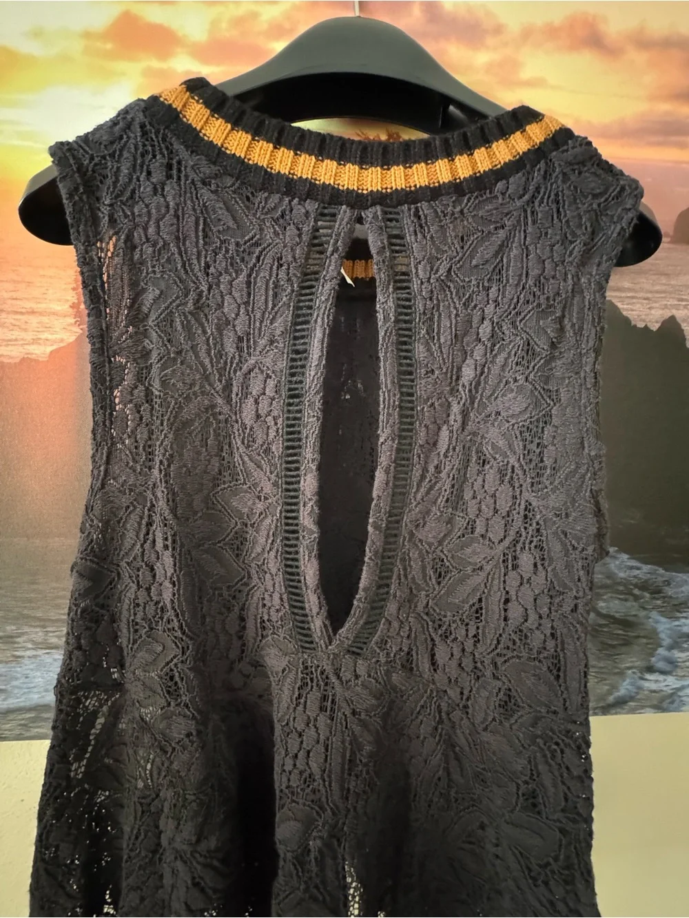 Free People sheer black
