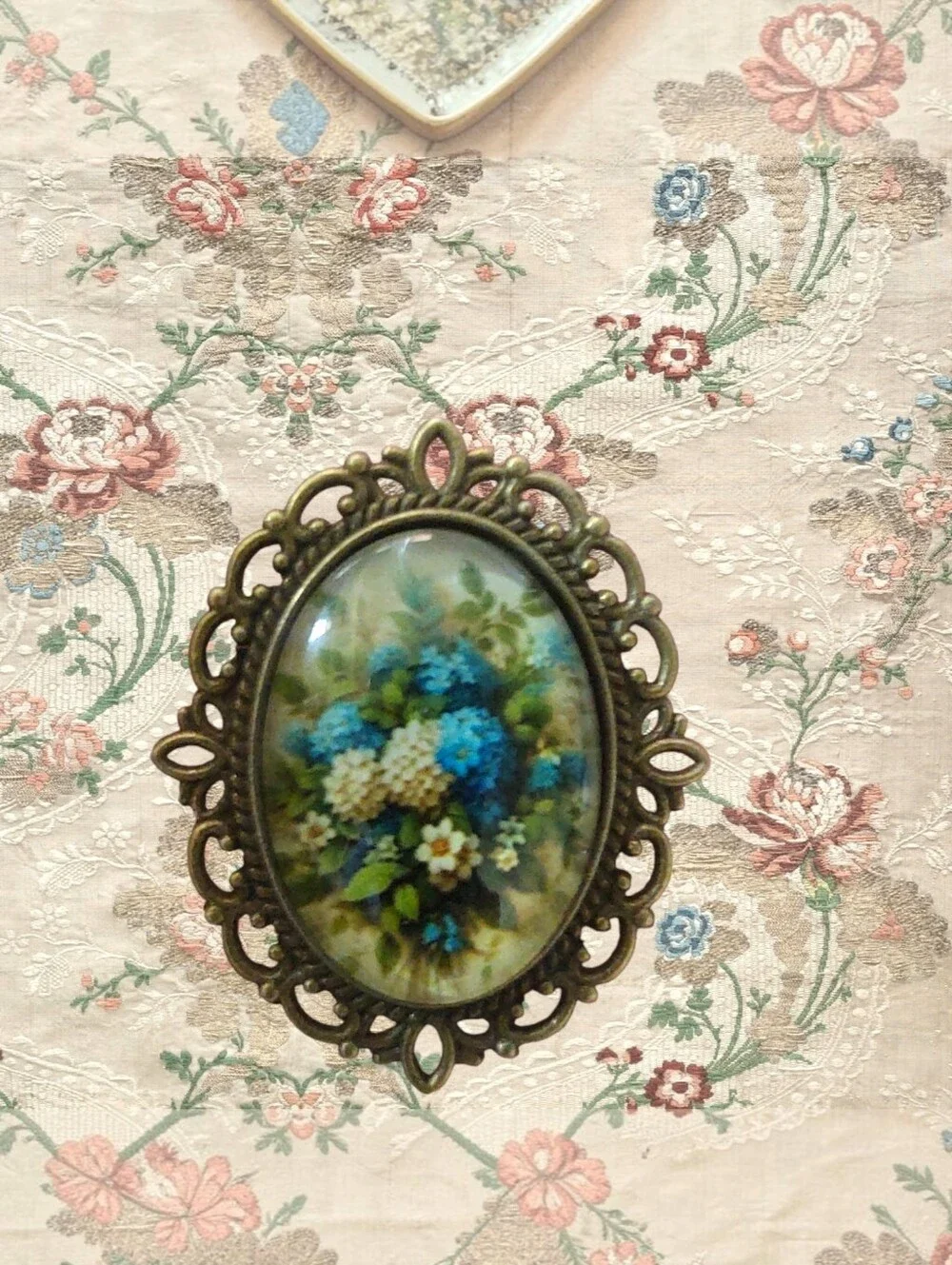 Hydrangea Portrait Brooch