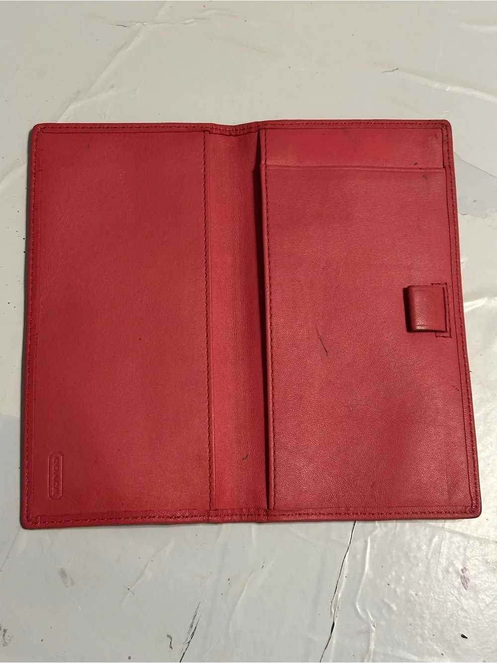 Coach pink checkbook