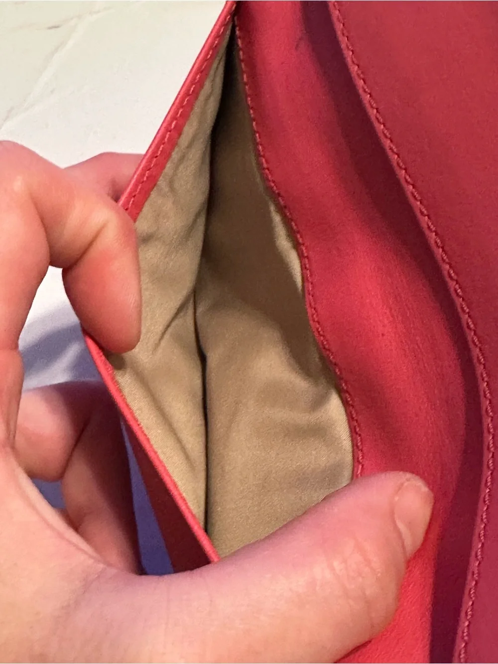Coach pink checkbook