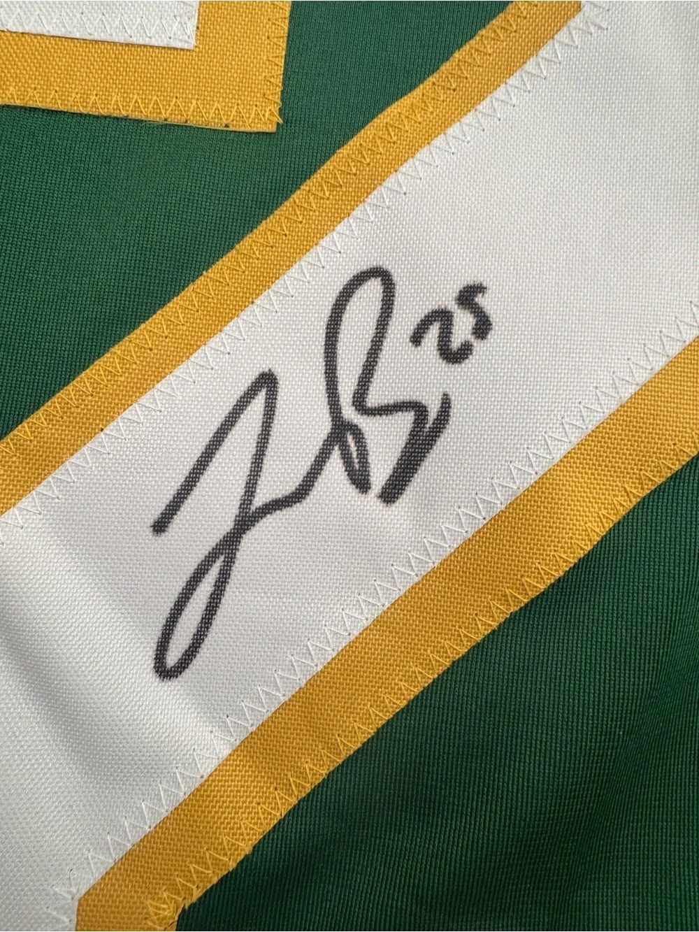 Jonas Brodin Autographed Pro-Style Alternate Jersey Minnesota Wild Beckett