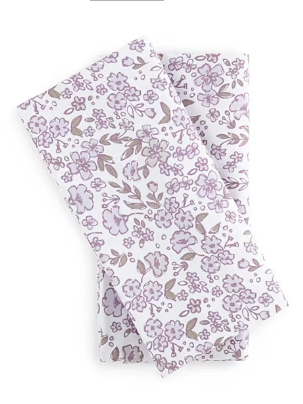 Floral Lavender Pillowcase Pair