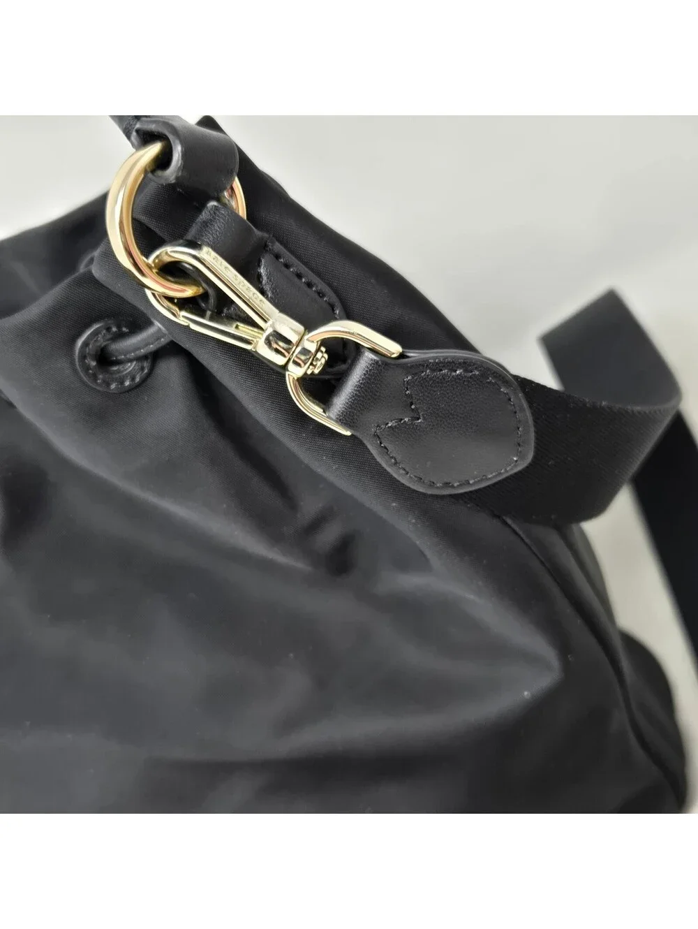Kate Spade Chelsea The Little Better Black Nylon Bucket Bag Crossbody Purse