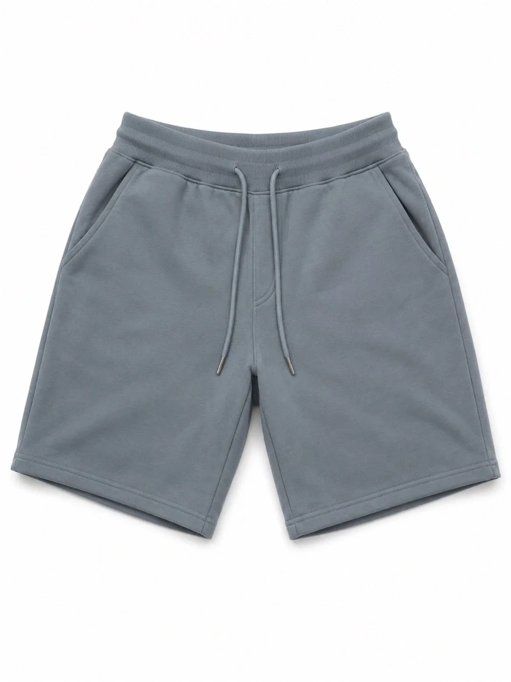 Comfrt Men's Relaxed Drawstring Shorts in Slate Gray