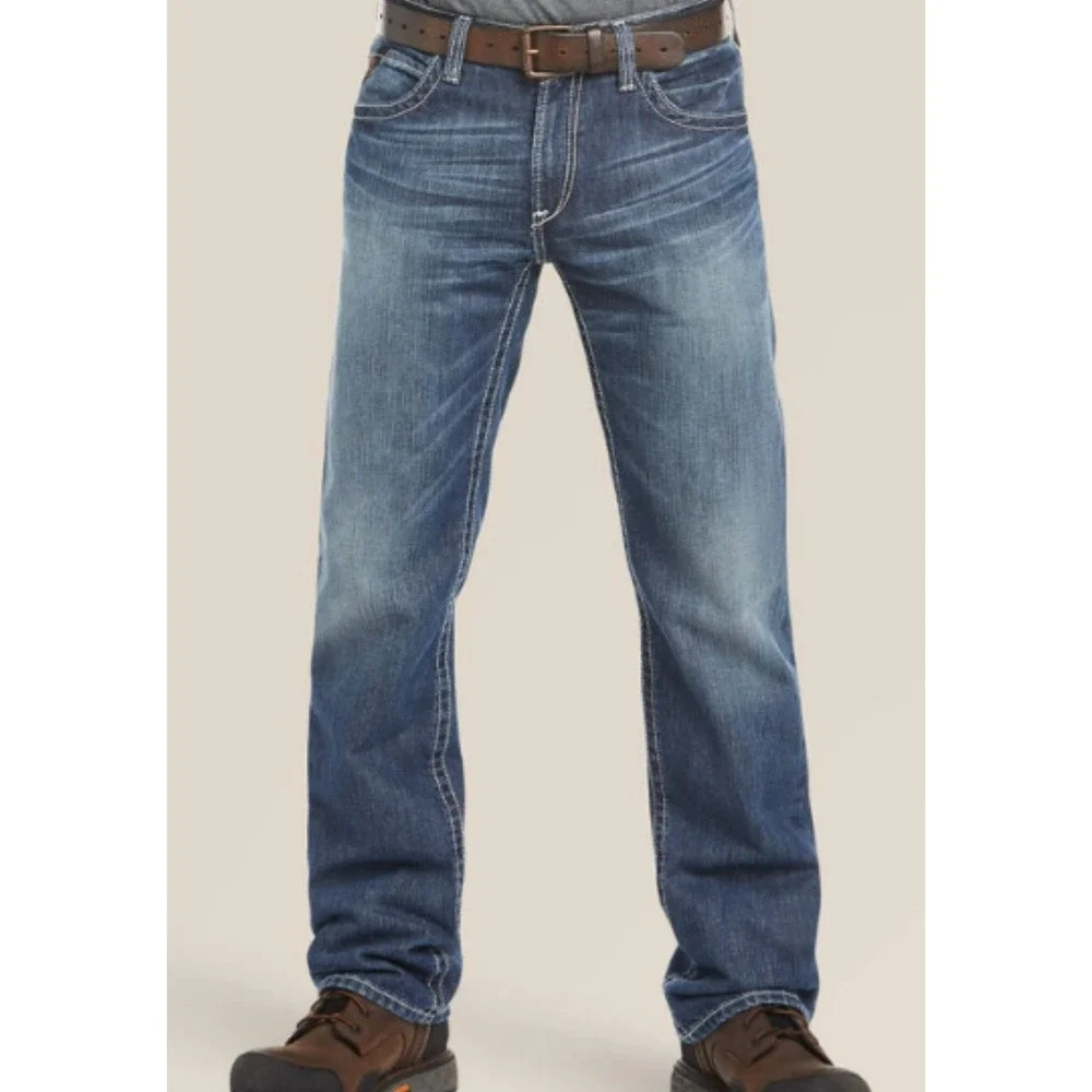 Ariat Men's FR‎ M4 Relaxed Ridgeline Boot Cut Jean Relaxed Fit Low Rise Sz 44/30