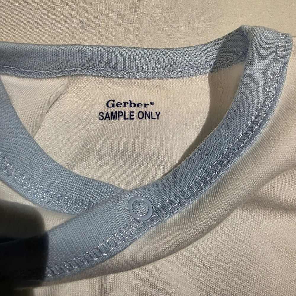 Embroidered White and Blue Baby Shirt Mommy's Prince Charming NWOT