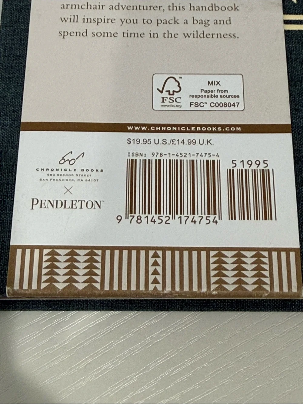 Pendleton hardcover field