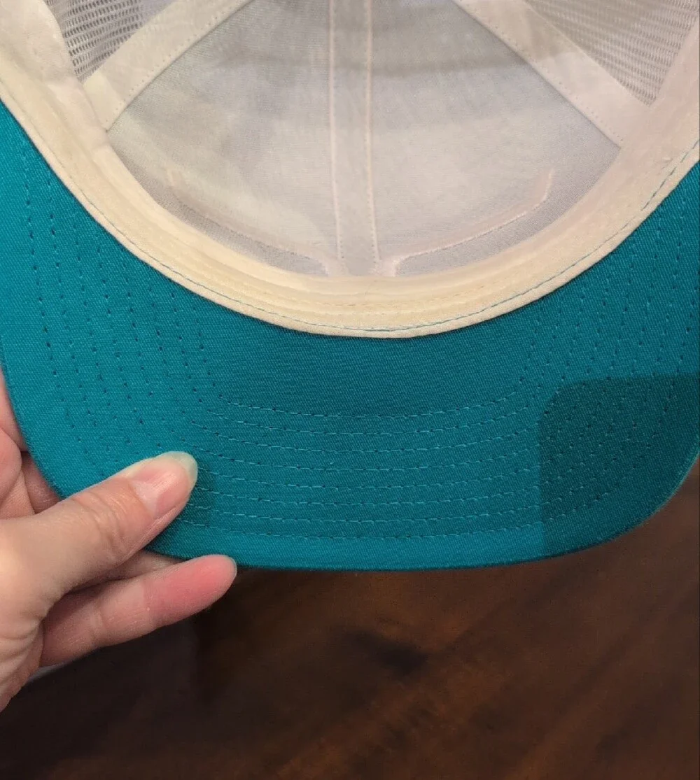 Kimes Ranch Turquoise and White Trucker Hat