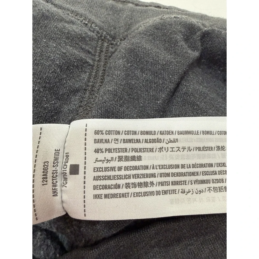 Abercrombie & Fitch Mens Logo Sweat Shorts Gray Drawstring Fleece Large 128A0023