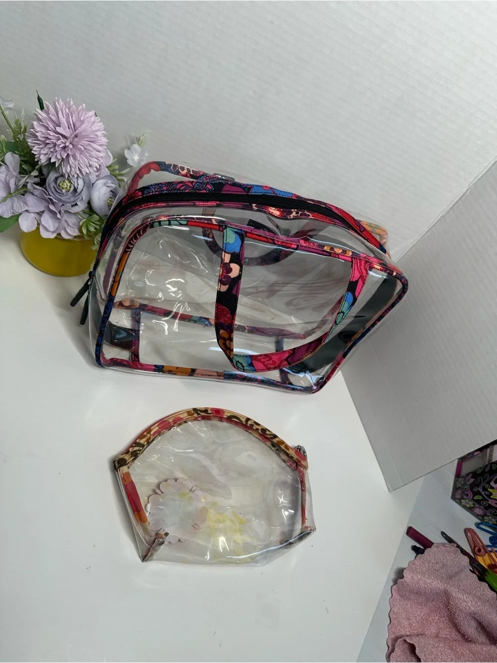 Vera Bradley clear vinyl