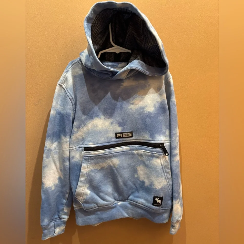 Abercrombie Kids Cloud TieDye Hoodie with Controller Pocket Size 9/10 Unisex