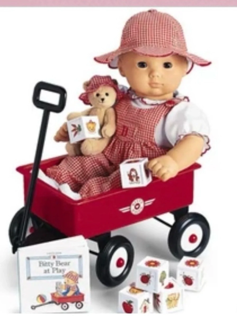 American Girl / Pleasant Company Red Bitty Baby Toy Doll Wagon