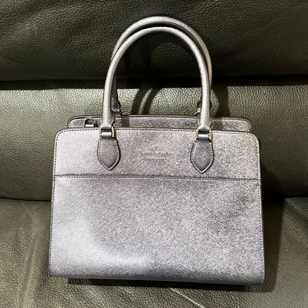 Kate spade outlet metallic candied flower handbag