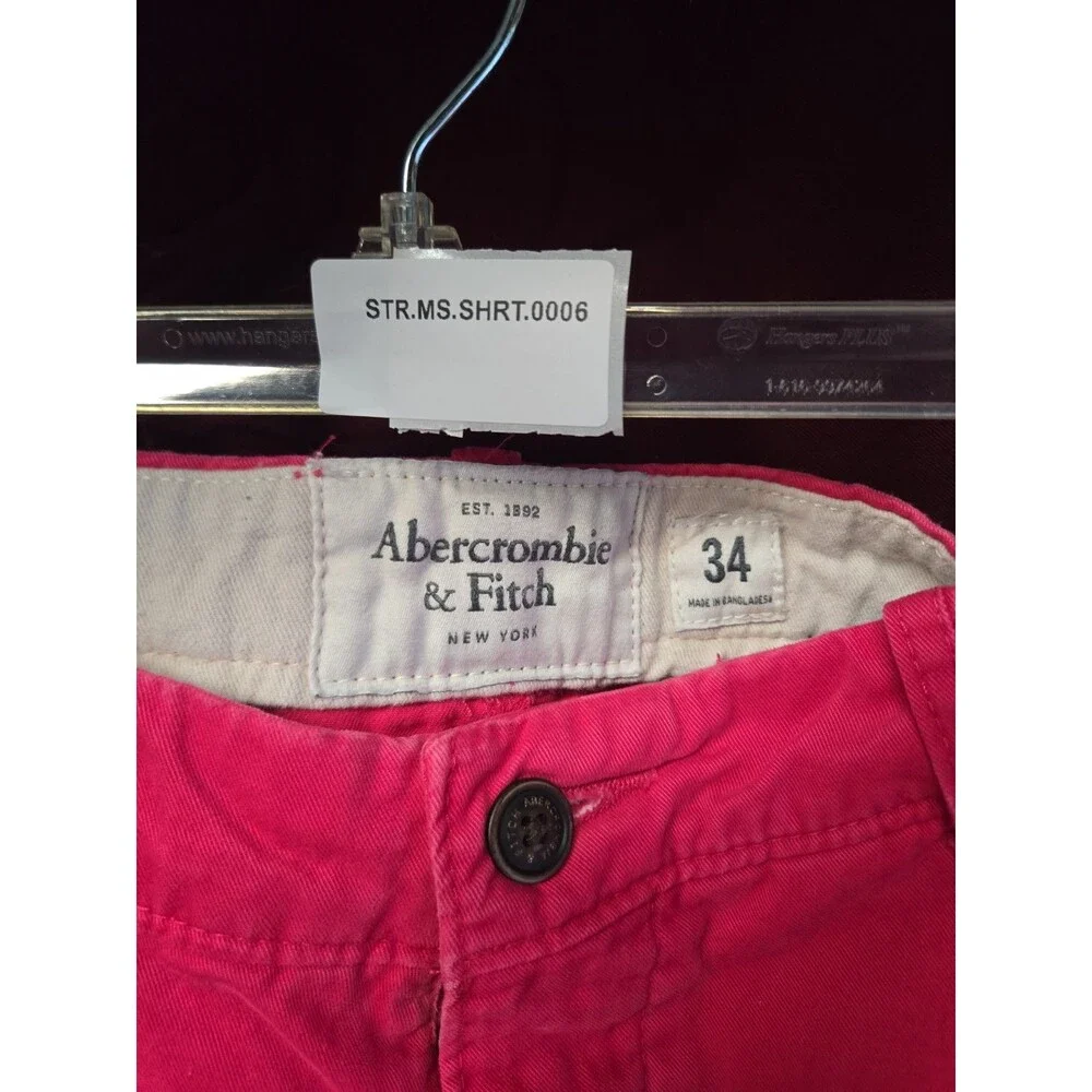 Abercrombie And Fitch Pink Mens Shorts Size 34
