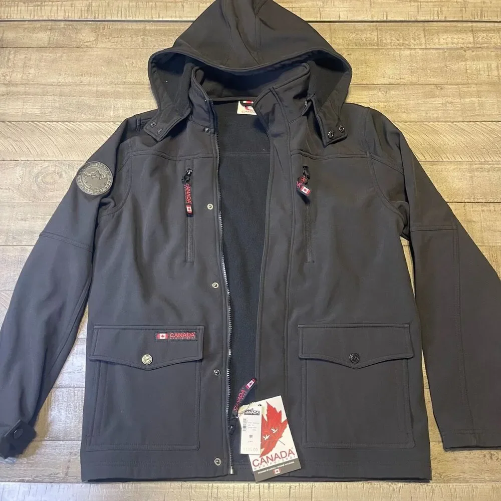Canada Weathergear Black Fall Coat Jacket NWT Size Medium