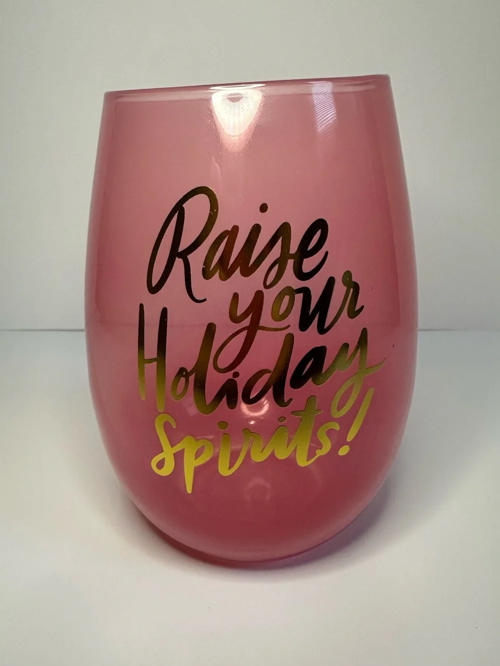 Slant Collections pink stemless
