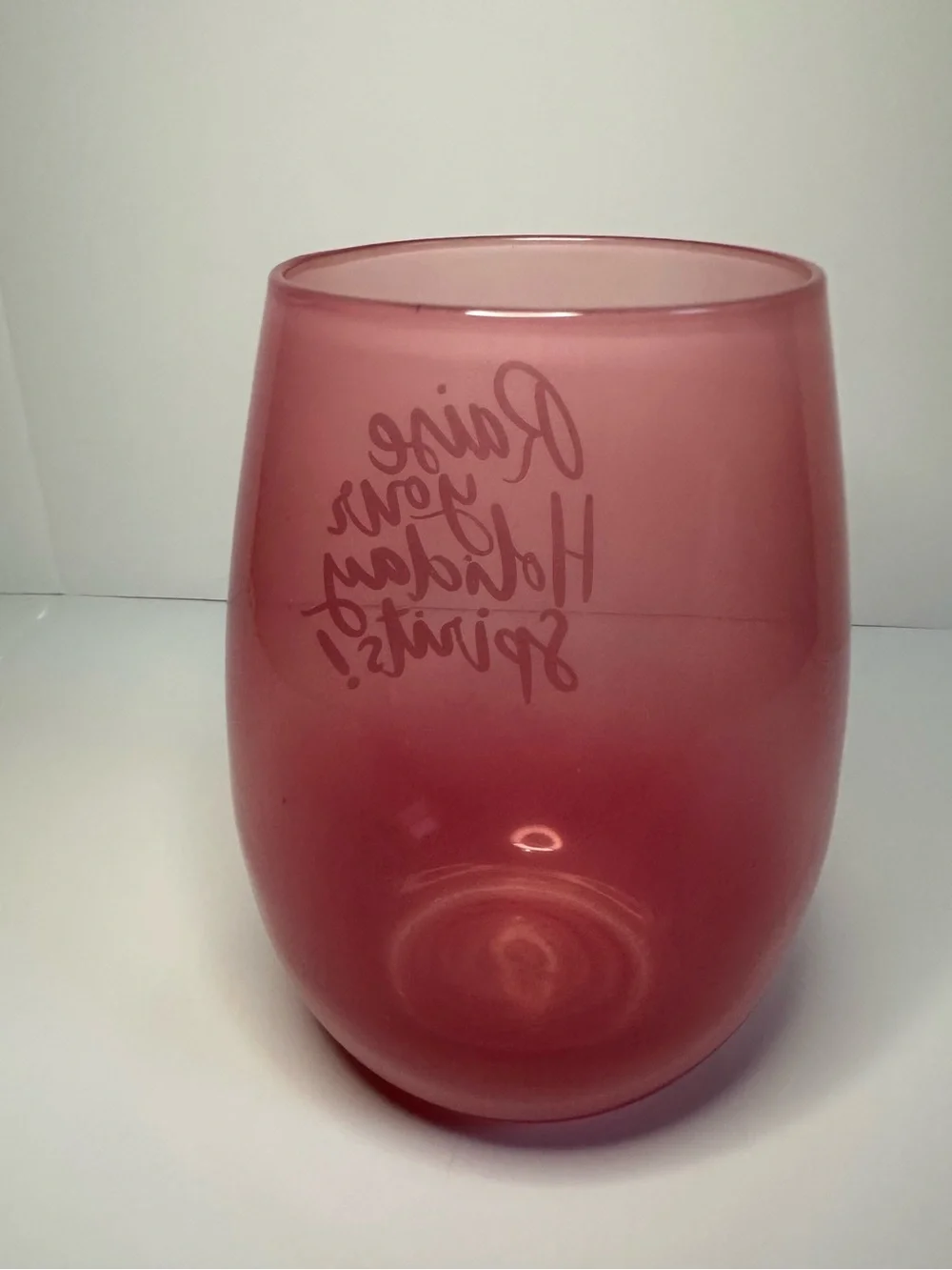 Slant Collections pink stemless