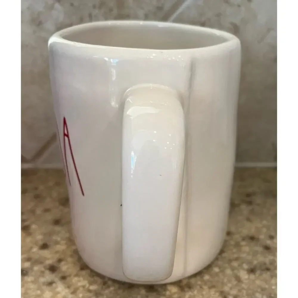 Rae Dunn White Mug witn Red COCOA Festive, Holiday, Collectors