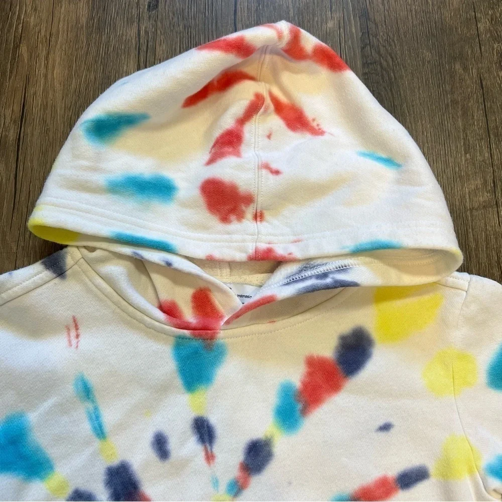 Kids DSG Tye Die Hoodie Blue/Red Size XS