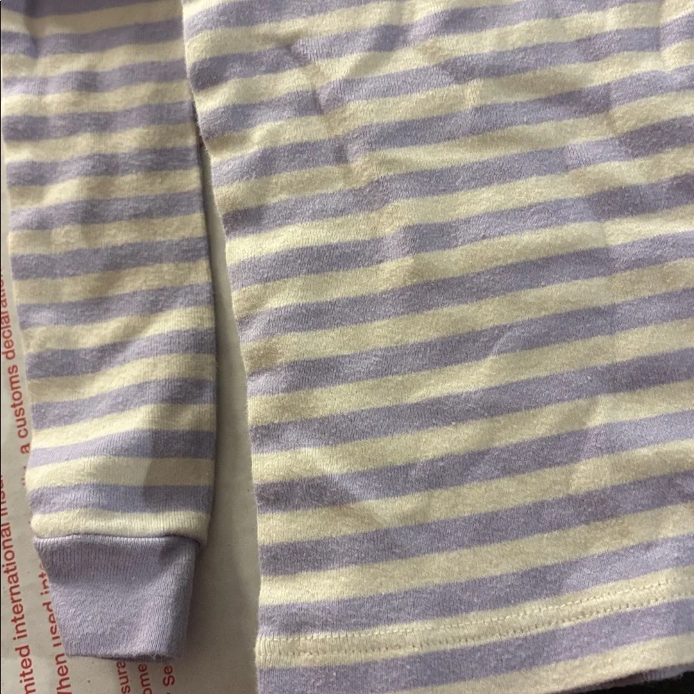 Members mark girls Striped Lavender Kids Sleep top 4t