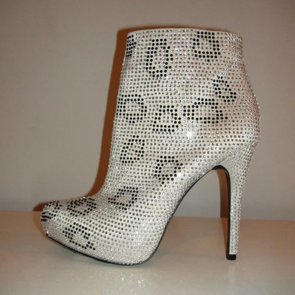 NWOB Report Signature Clarkson Rhinestone Bootie