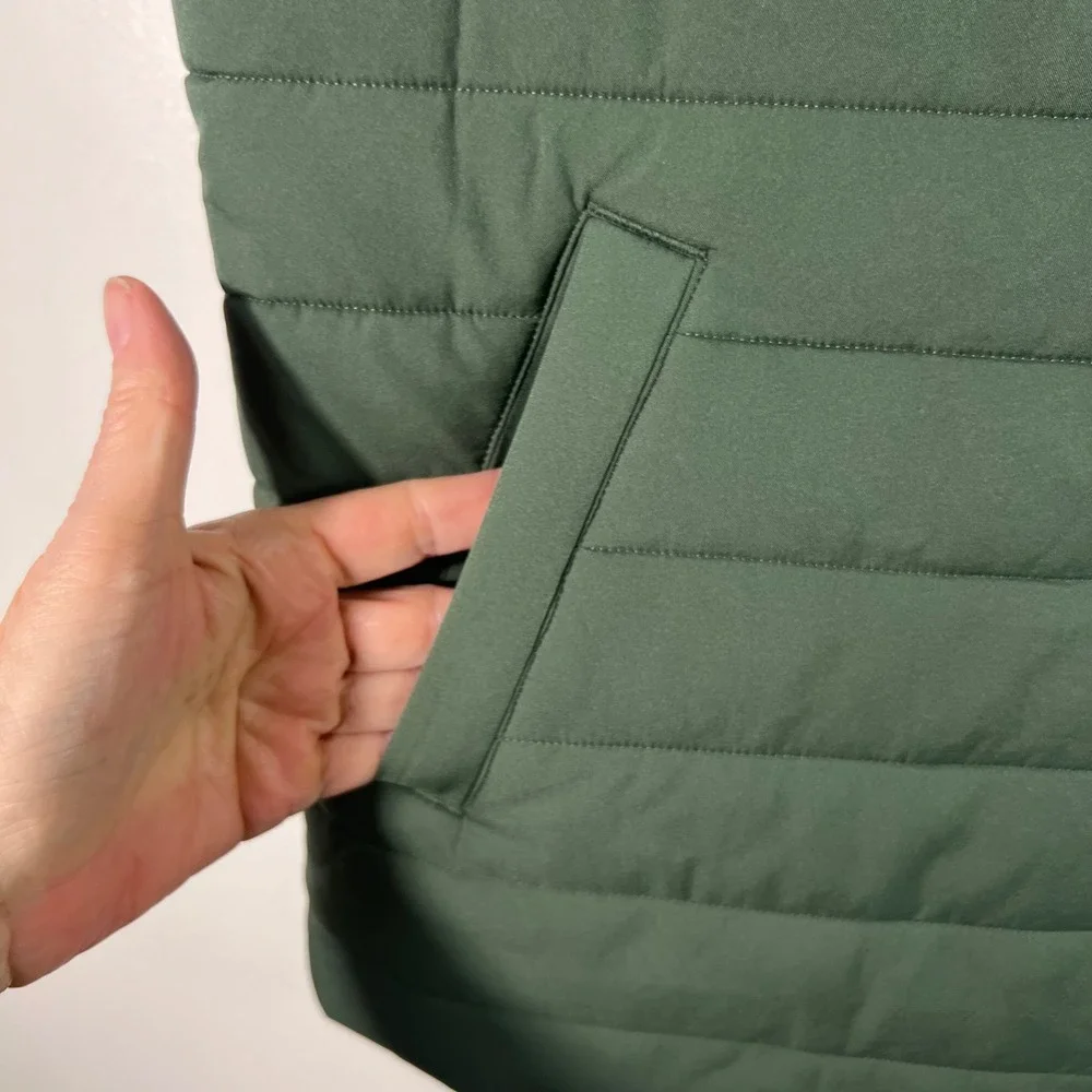 Mens Cuts‎ Alpha Vest Puffer Moss Green L NWT
