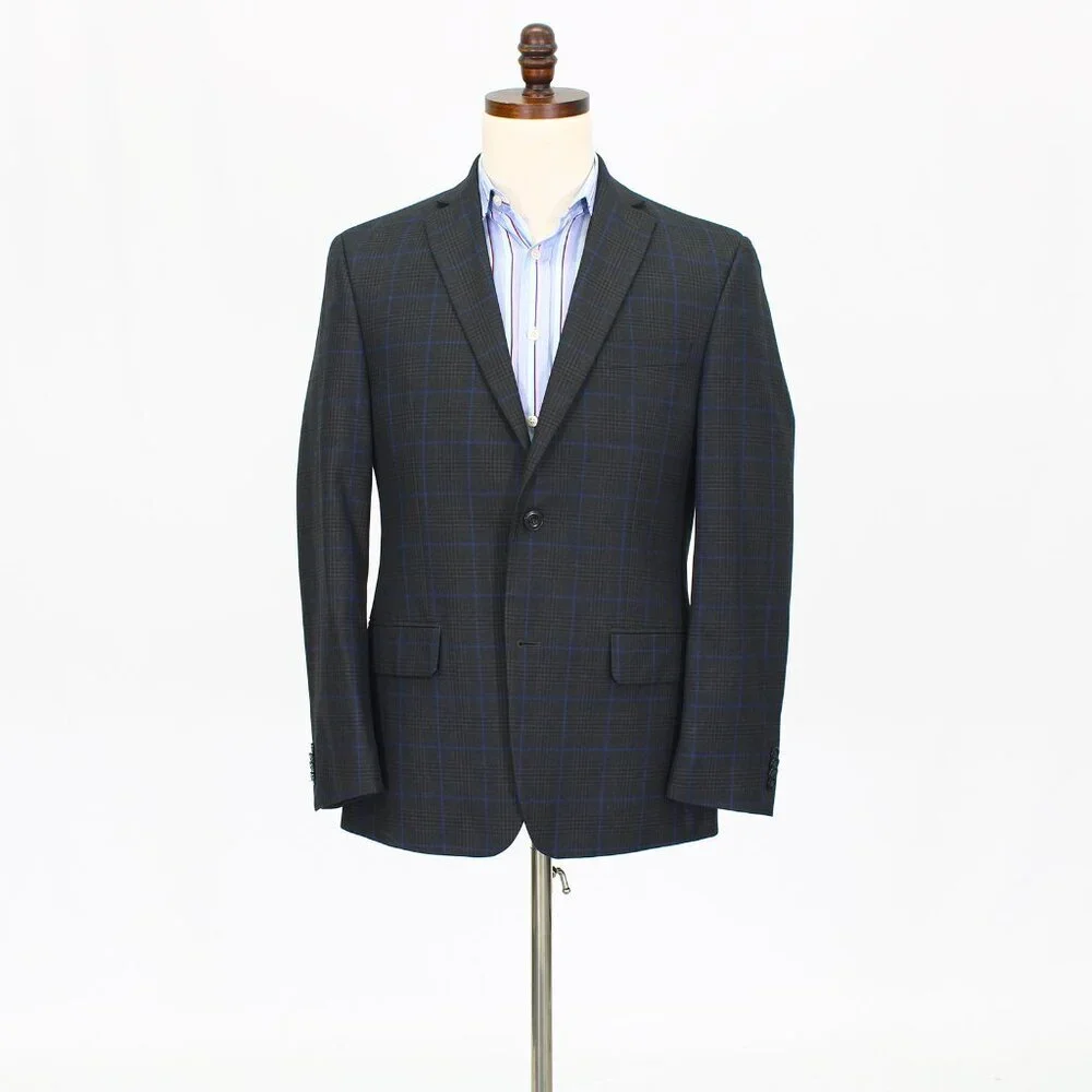 Michael Kors 38R Gray Check 2-Button Sport Coat Blazer Jacket T580