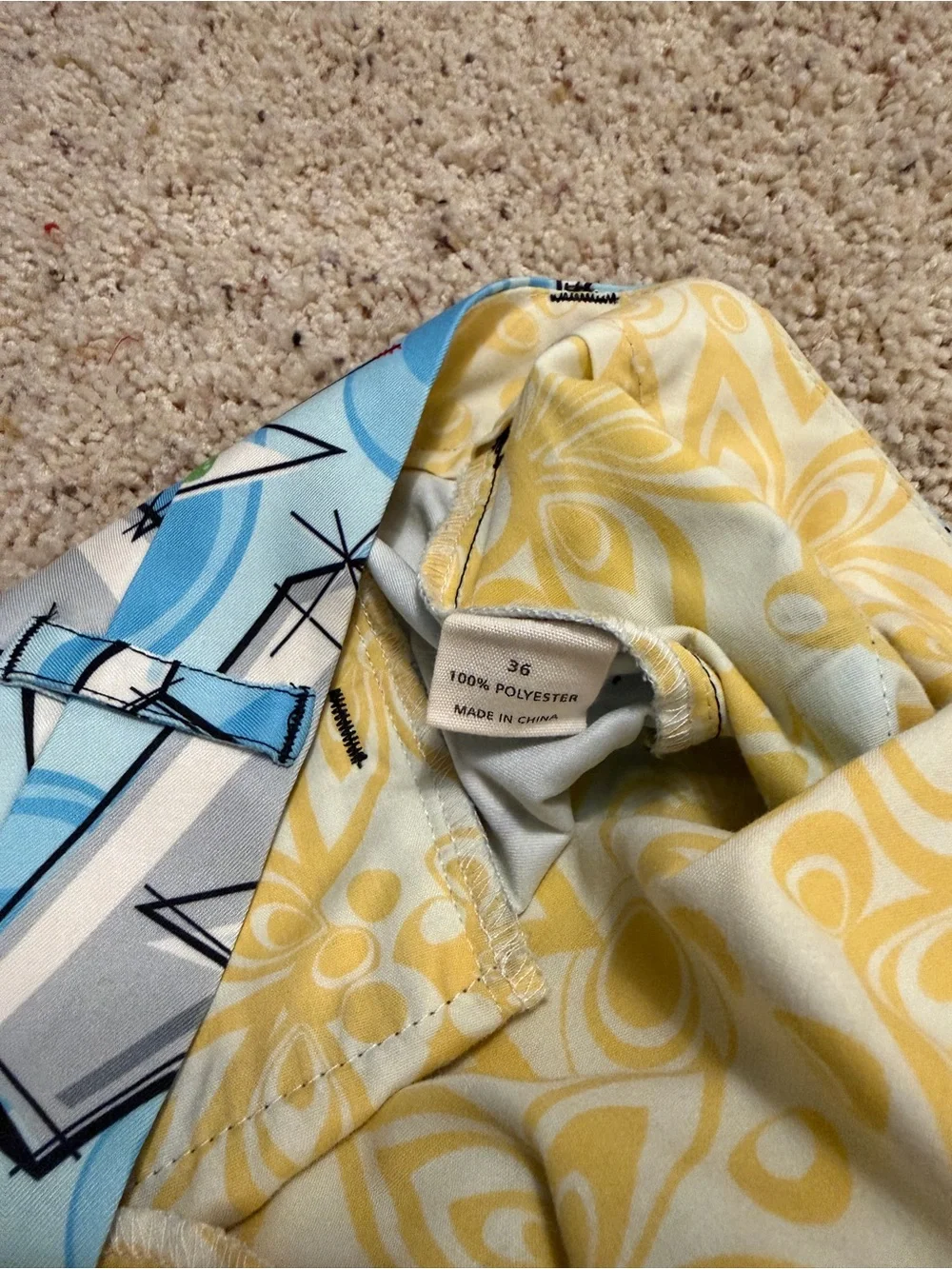 LOUDMOUTH GOLF Martini Print Shorts - Light Blue 36