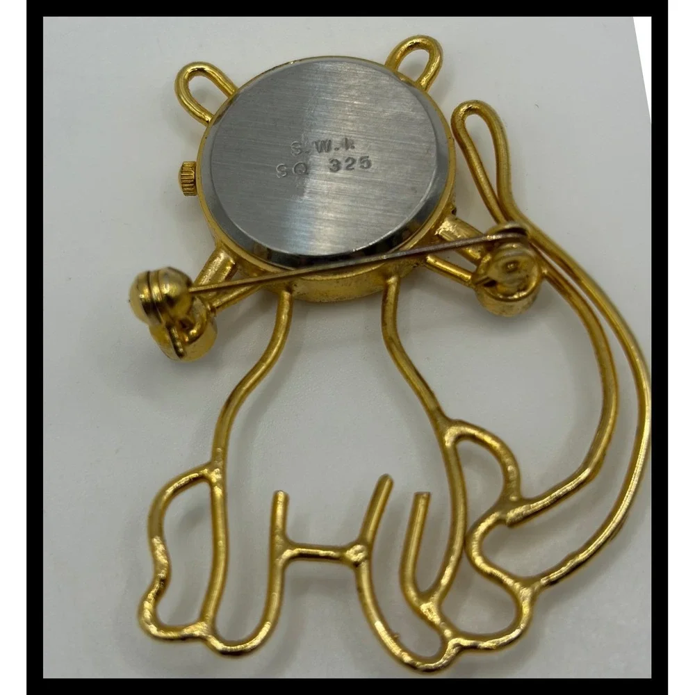 Vienna cat brooch