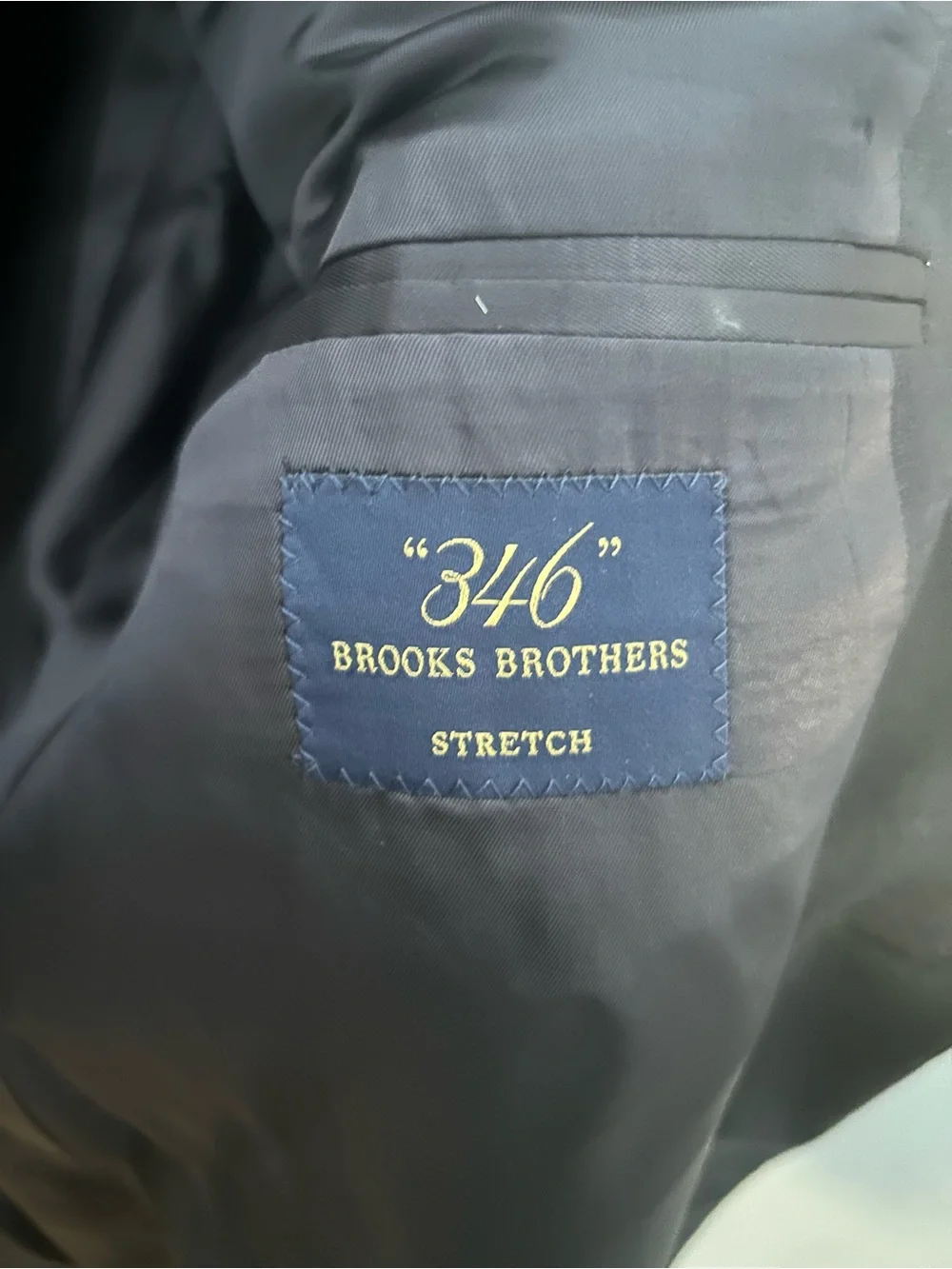 Brooks Brothers Black Two-Button Men's Suit Jacket