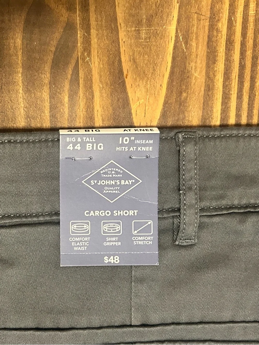 St. John's Bay Charcoal Gray Casual Shorts