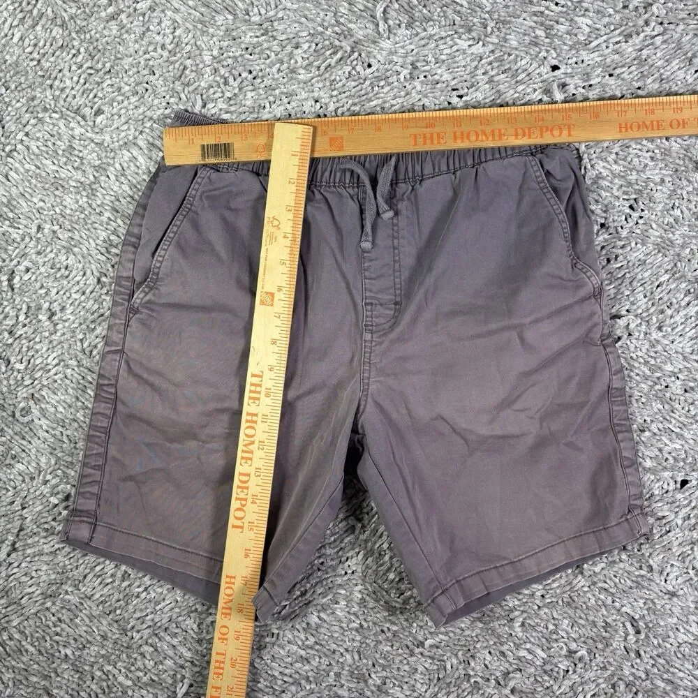 Katin Patio Shorts Mens Small Grey Elastic Waist Designer Preppy Golf Summer