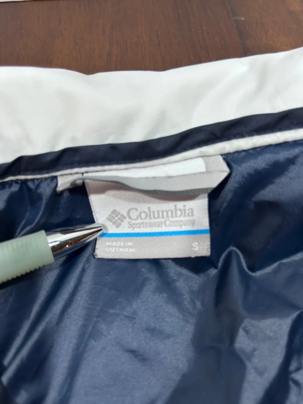 Columbia Windbreaker Rain Jacket Americana Red/White/Blue -POINT PARK SIZE-SMALL