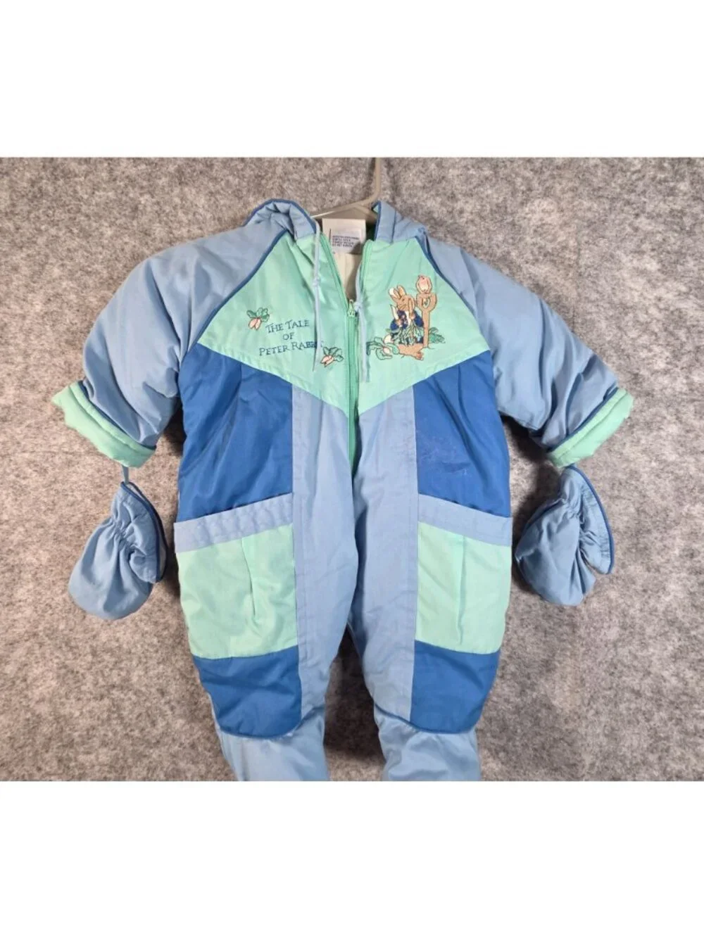 Vintage Snowsuit Beatrix Potter Peter Rabbit Baby Bunting Winter Suit 6 Months