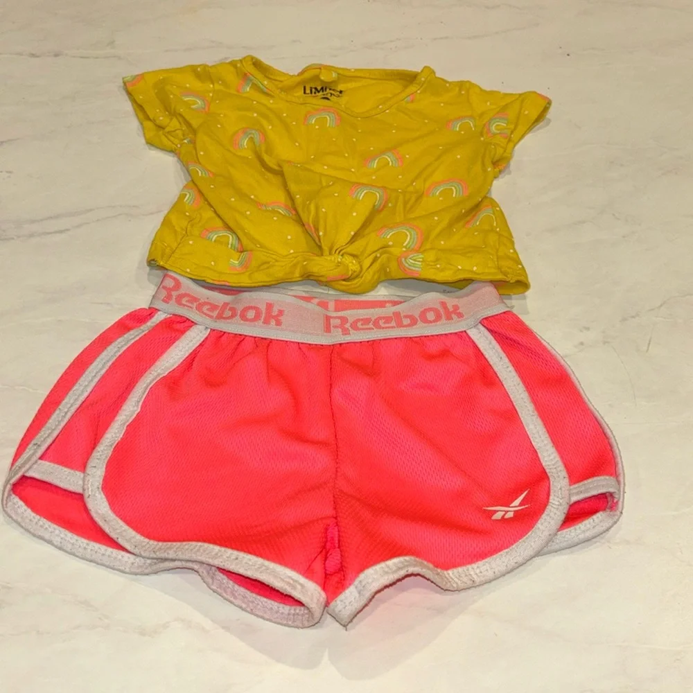 Limited Too Shirt Reebok Shorts 2T