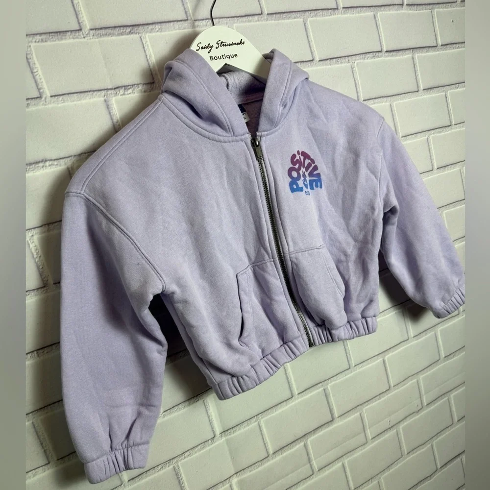 Old Navy Cropped Hoodie Lavender 