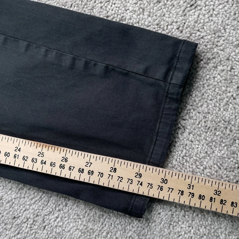 Johnston and Murphy Pants Mens 32x30 Black 5 Pocket Chino Pima Cotton Stretch