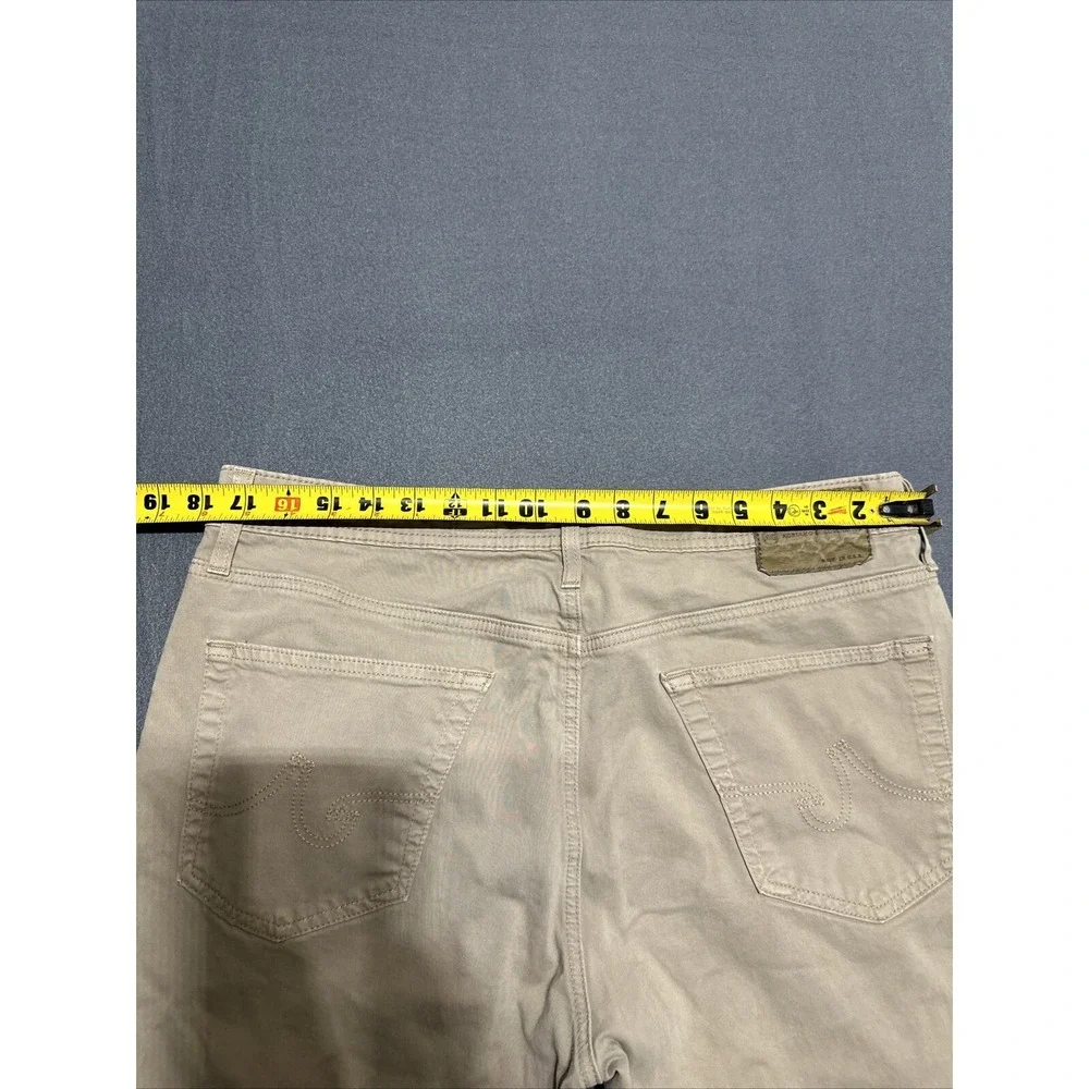 Adriano Goldschmied Pants Mens 36x34 Tan The Protege Chino Straight Leg AG