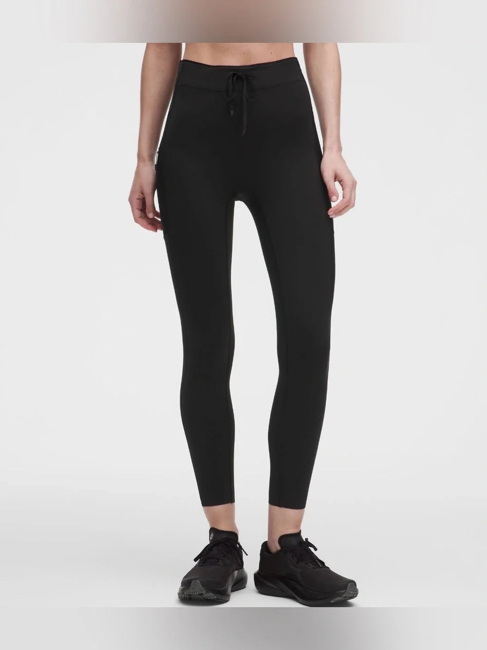 Lululemon No Line High Rise Run Tight 25” Black Sz 8 NWT