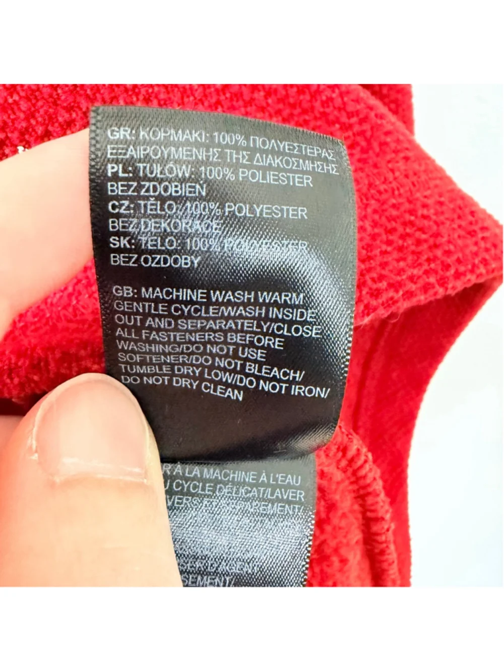 The North Face up material pullover