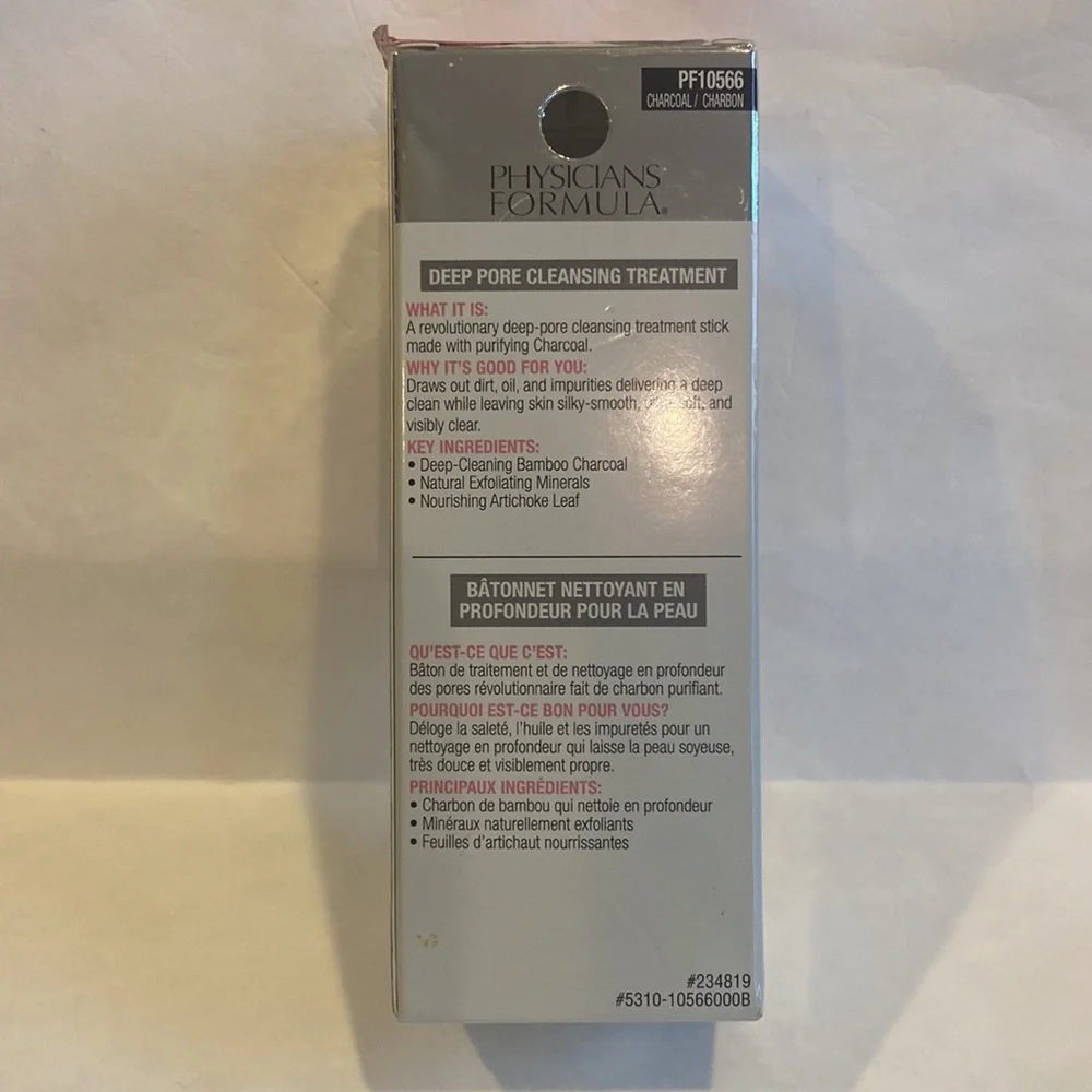 PHYSICIANS FORMULA Charcoal Detox Stick 0.5oz CLEAN BEAUTY NIP