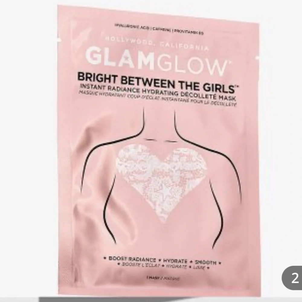 GLAMGLOW Bright Between The Girls - Instant Radiance Hydrating Décolleté Mask 1