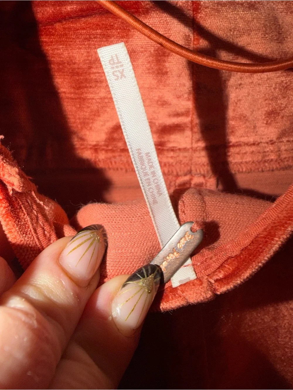 Free People Rust Orange Strapless Mini Dress