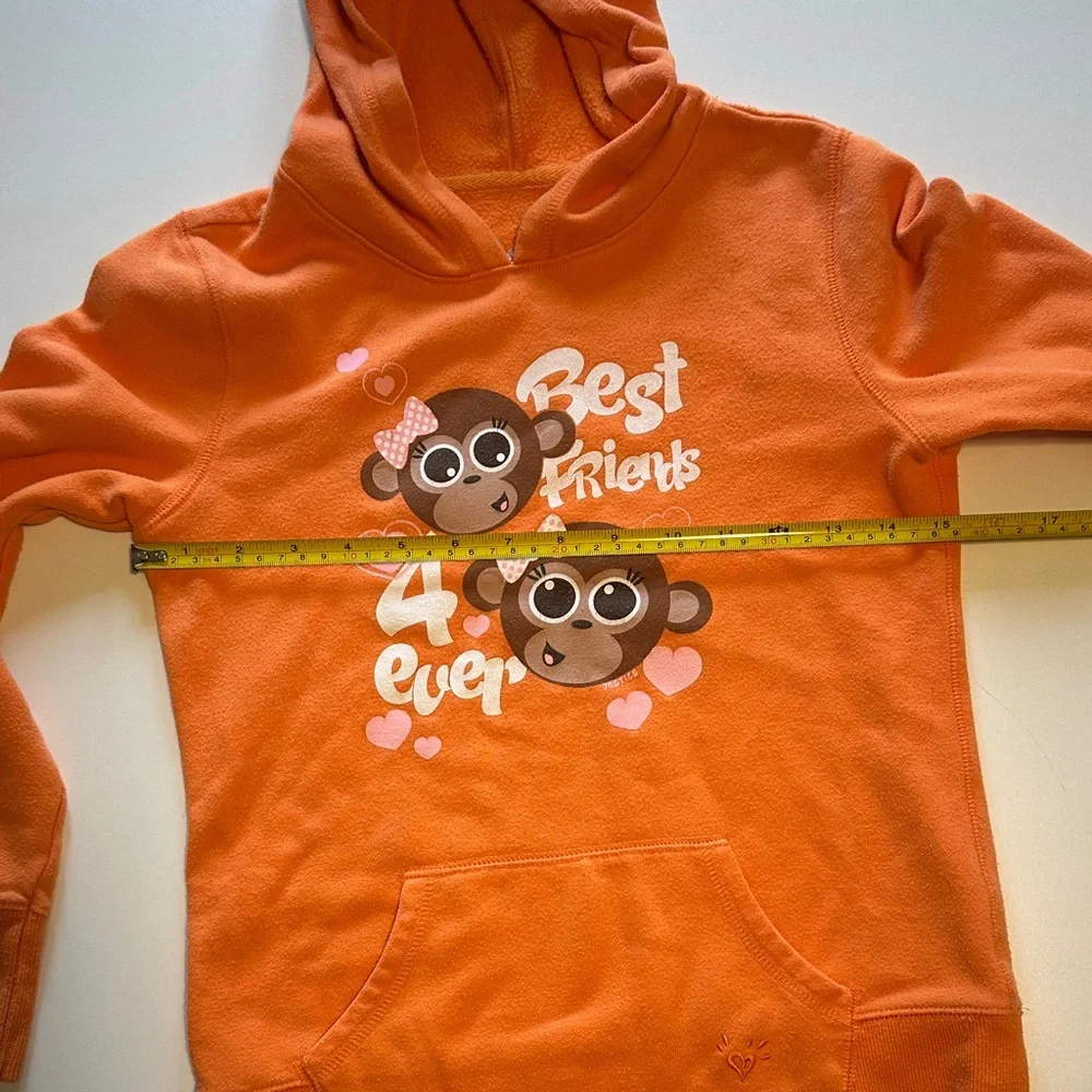 Justice Kids Hoodie with BFF Monkey Print