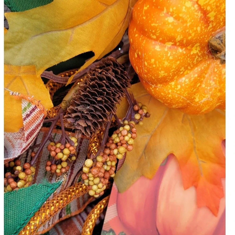Handmade fall wreath
