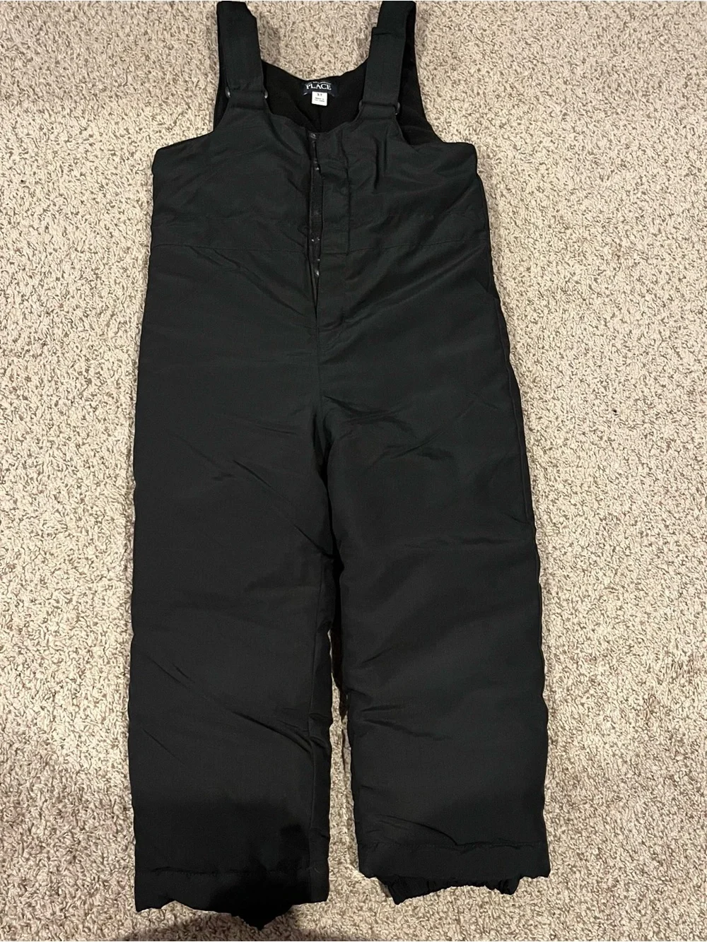Toddler Black Insulated Snow Bib Children’s Place size 5T