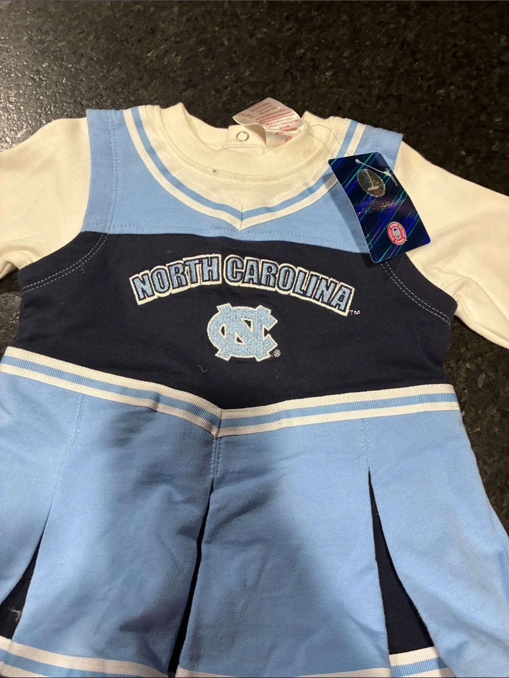 North Carolina Tar Heels Infant Cheer Dress - Carolina Blue & Navy
